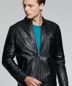 Arizona Luxe Leather Jacket for Men – Black