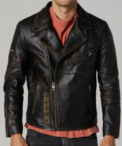 Bronze Cobain Men’s Leather Jacket