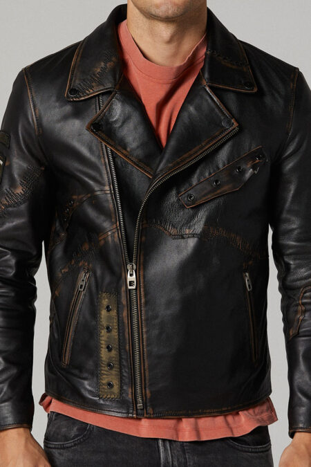 Bronze Cobain Men’s Leather Jacket