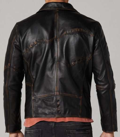 Bronze Cobain Men’s Leather Jacket - Image 2