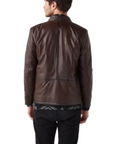 Alternative view of Cameron Brown Leather Stylish Jacket For Men