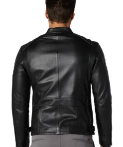 Alternative view of Christopher Black Leather Jacket For Men
