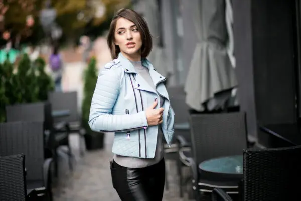 Woman Needs a Leather Jacket